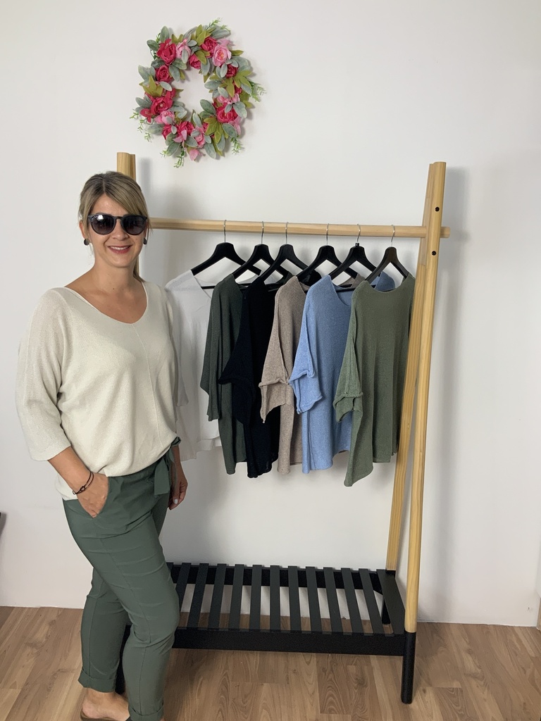 LAL.H6.25137 Pullover  3/4 Ärmel lang Größe bis 42