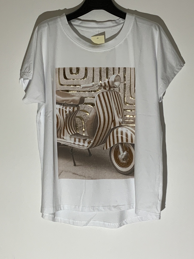 DA.299JZ Moto T-Shirt Moped Vespa Größe 38-42