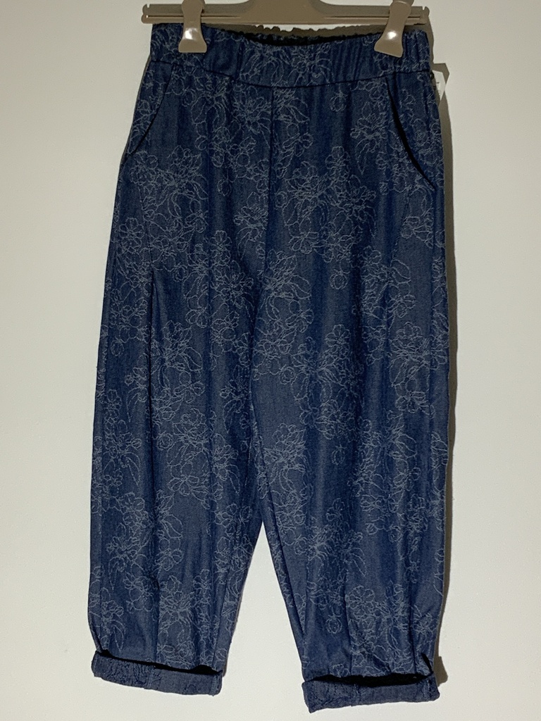 DA.CO.5492 Jeans Hose mit Blumenmuster Größe 36-38