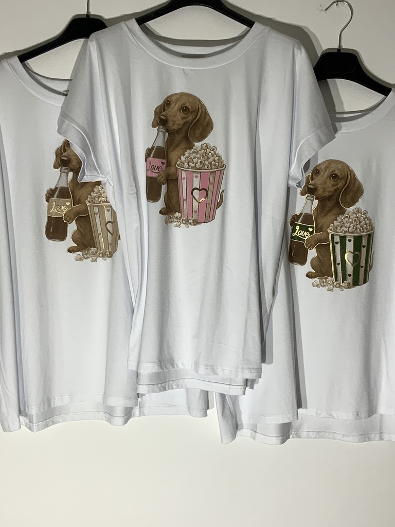 CR.68782-60 T-Shirt Hund mit Popkorn
