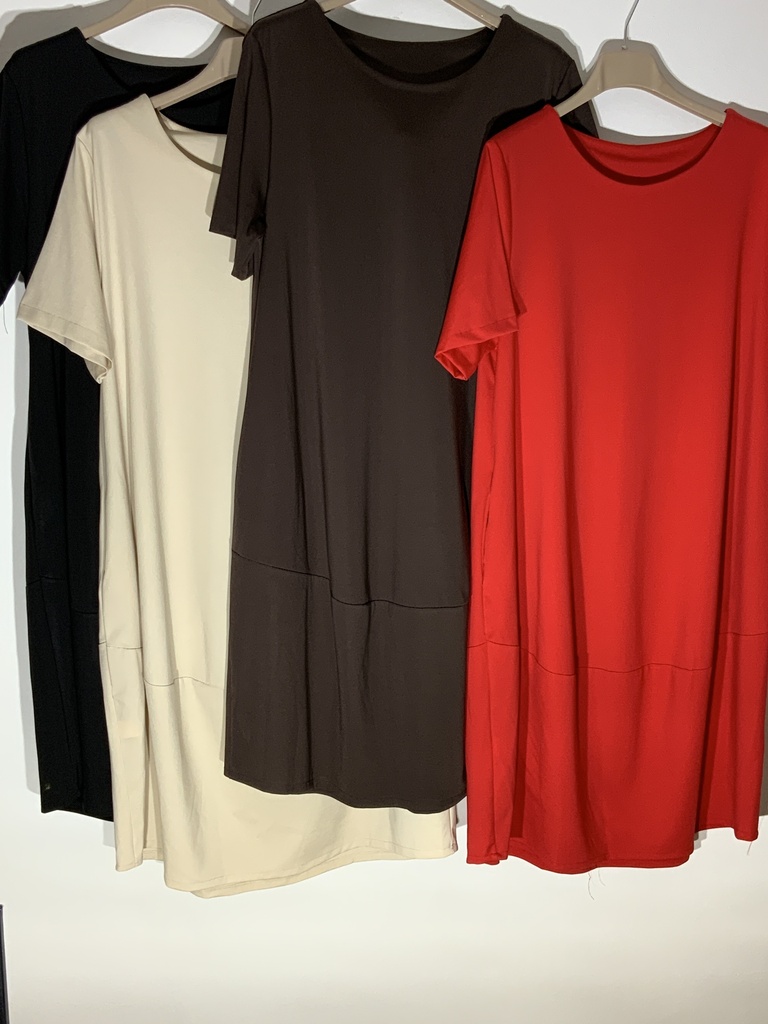 DA.5574 Kleid kurz Arm Größe bis 42