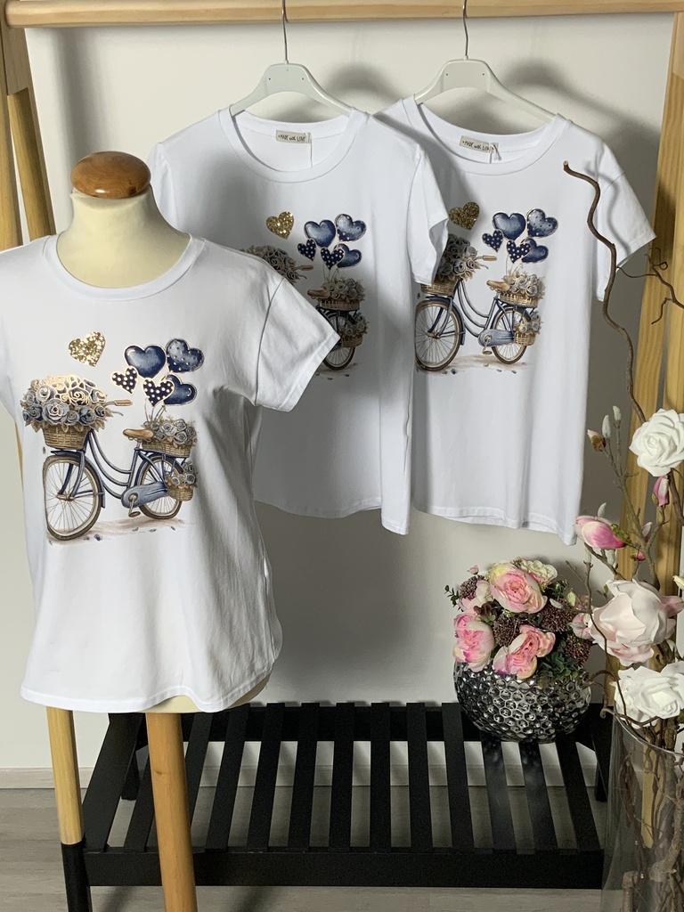 LI.AUT.50872-96 T-Shirt Fahrrad blau