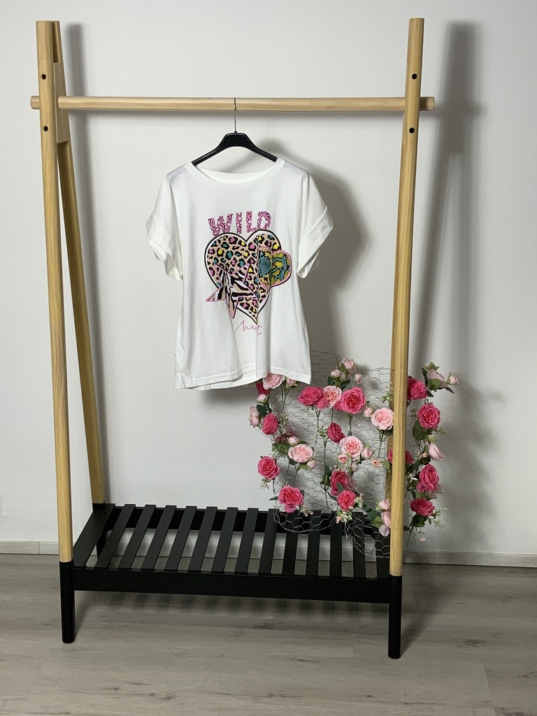 FIR. 15926 T-Shirt mit  Bild Wild Größe bis 40