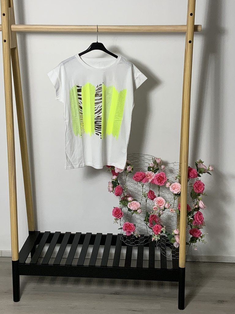 FIR. 14300FFT T-Shirt mit Bild Farb Striche Größe bis 40