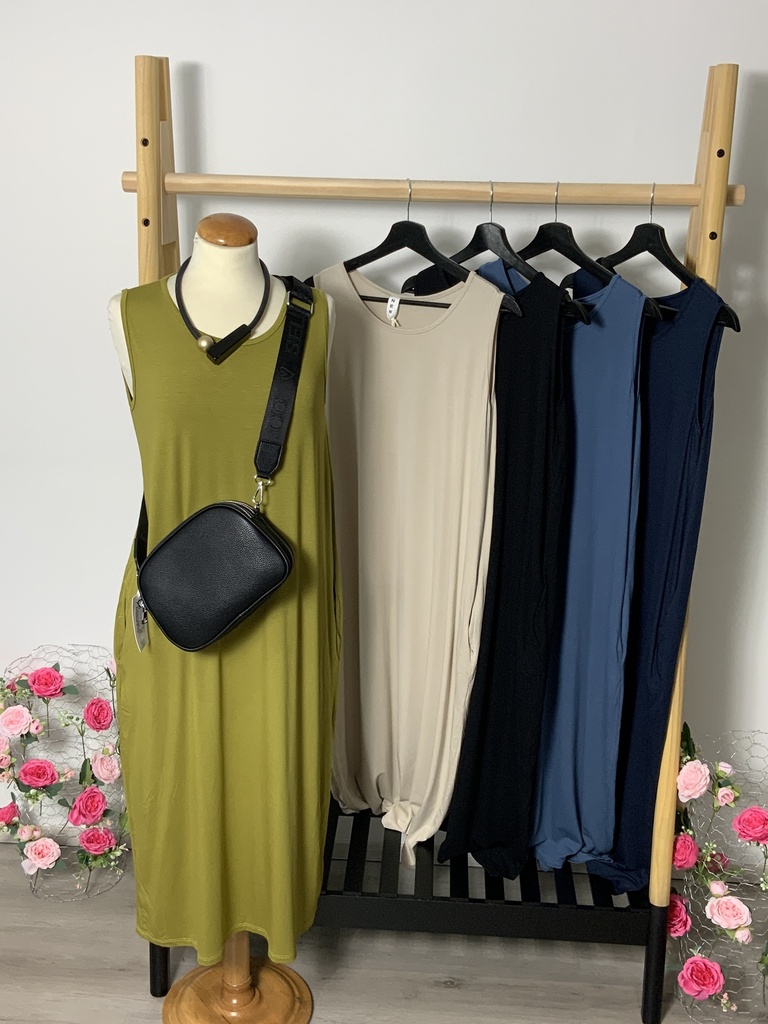 MYS.8062 Kleid lang Größe bis 40