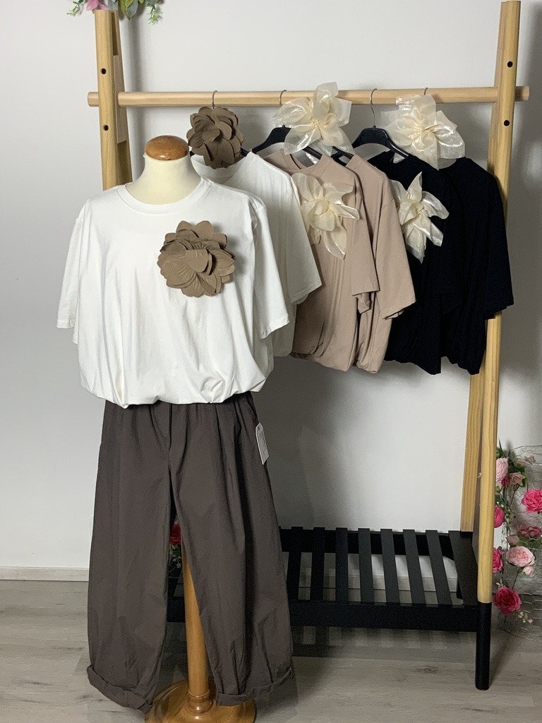 DA.518JZ Shirt mit Blume Größe bis 38