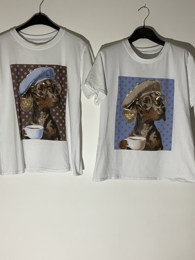 DA.MI.301JZ Bassotto Shirt Hund Größe 38