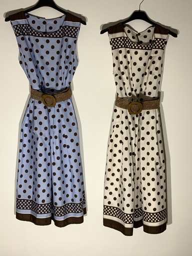 DA.BLU.3907 Kleid mit Punkte Größe 36-38