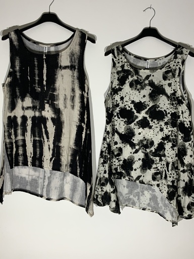 RO.DOL.12129 Top Schwarz/Weiß