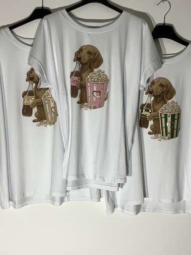 CR.BES.68782-60 T-Shirt Hund mit Popkorn