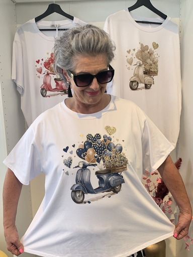 CR.AUT.50602-29 Shirt  Mofa Vespa Größe bis 44