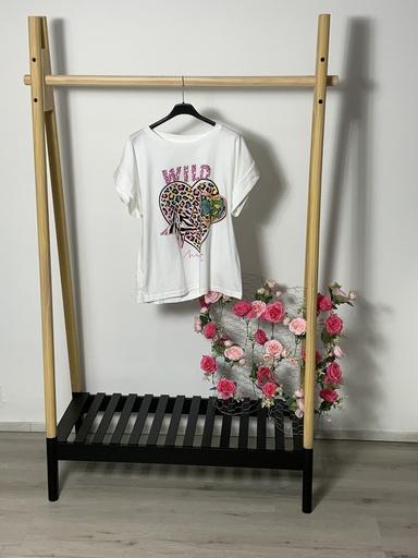 [P0008960] FIR. 15926 T-Shirt mit  Bild Wild Größe bis 40