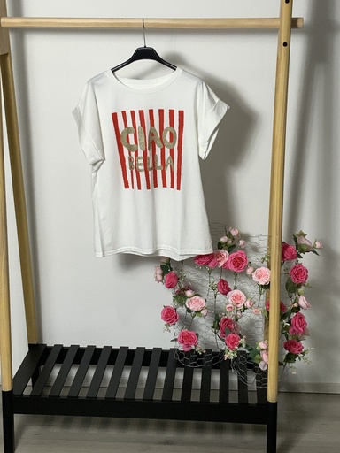 [P0008971] FIR. 17115 T-Shirt mit  ciao bella Größe bis 40