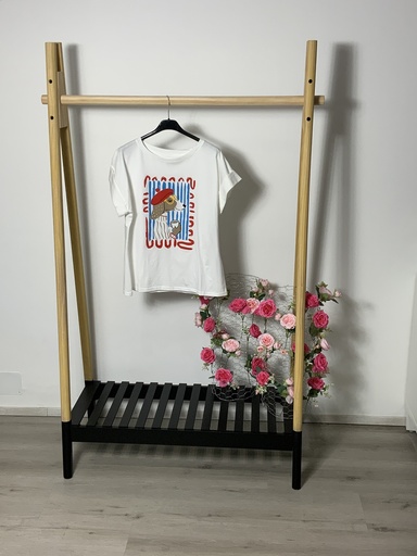 [P0008974] FIR. 17155 T-Shirt Hund mit Brille Größe bis 40